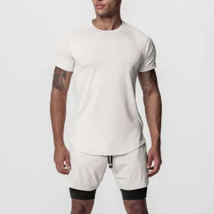 التمارين الرياضية والجري وتدريب سريع - Men's Short Sleeve Sports T-Shirt for Workout