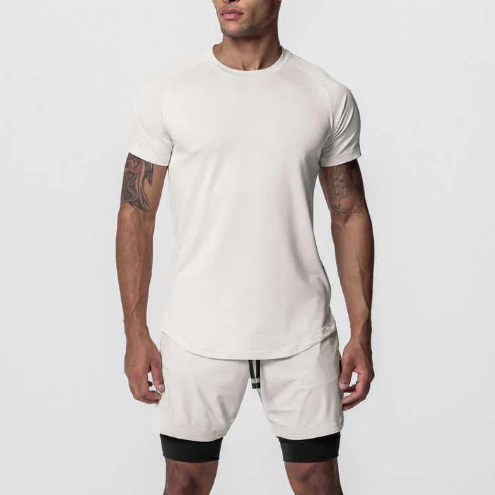 التمارين الرياضية والجري وتدريب سريع - Men's Short Sleeve Sports T-Shirt for Workout