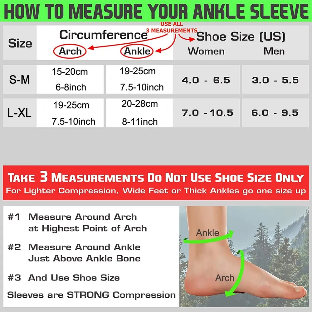 1 Pair Ankle Brace Compression Sock Relieves Achilles Tendonitis Plantar Fasciitis