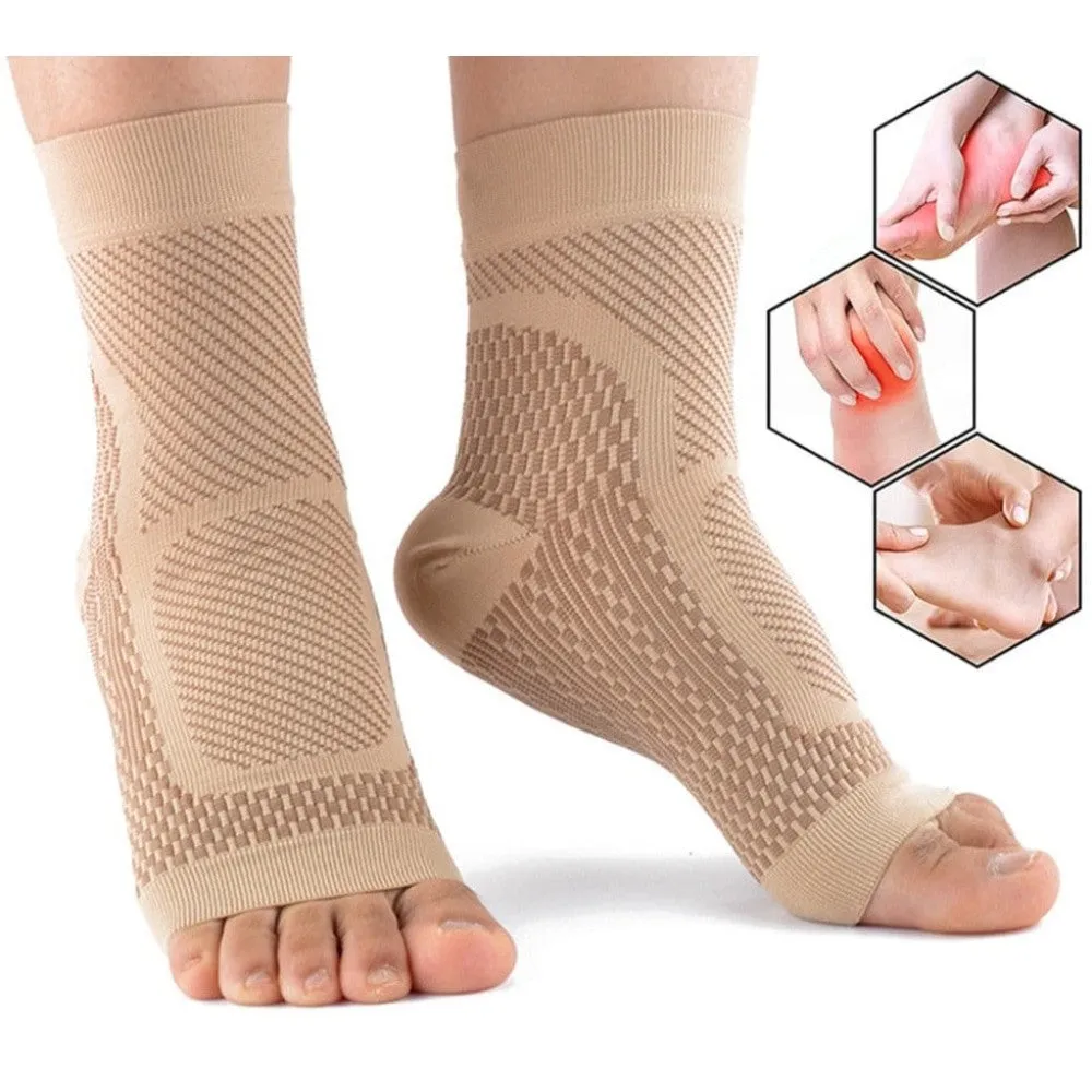 1 Pair Ankle Brace Compression Sock Relieves Achilles Tendonitis Plantar Fasciitis