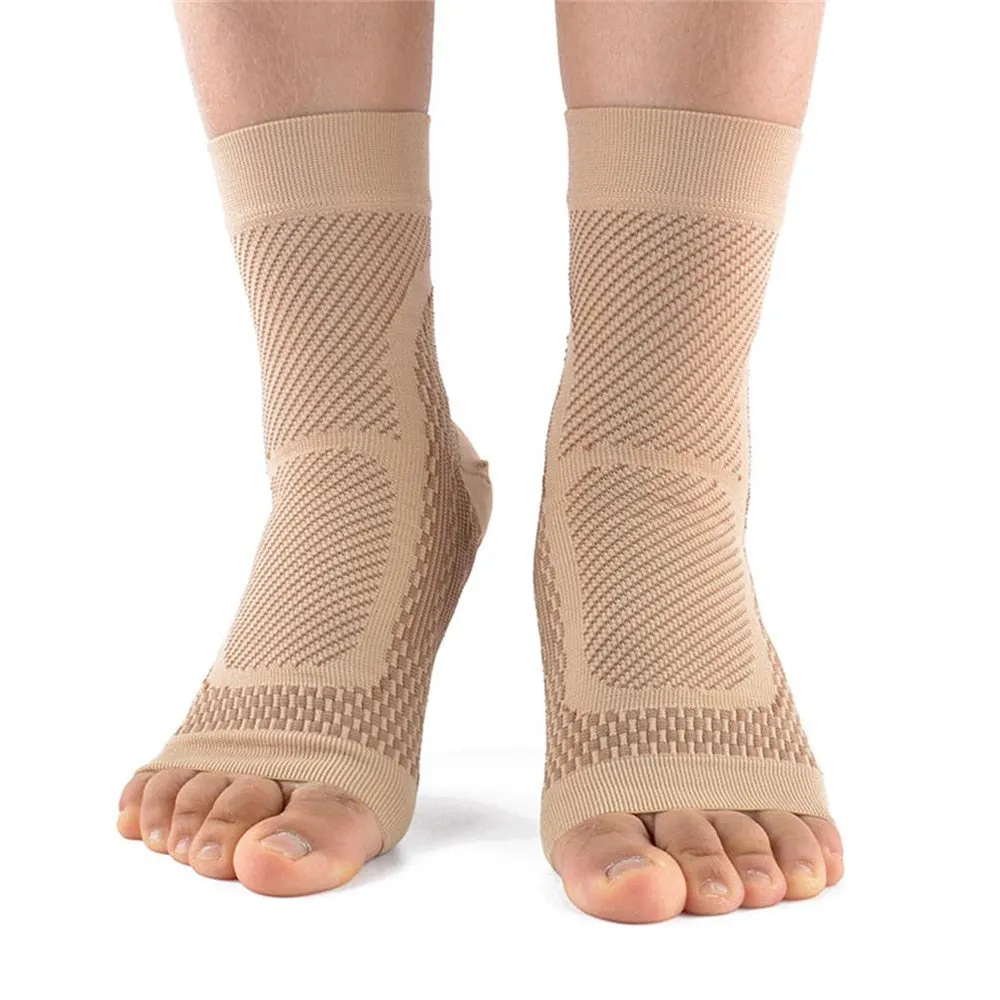 1 Pair Ankle Brace Compression Sock Relieves Achilles Tendonitis Plantar Fasciitis