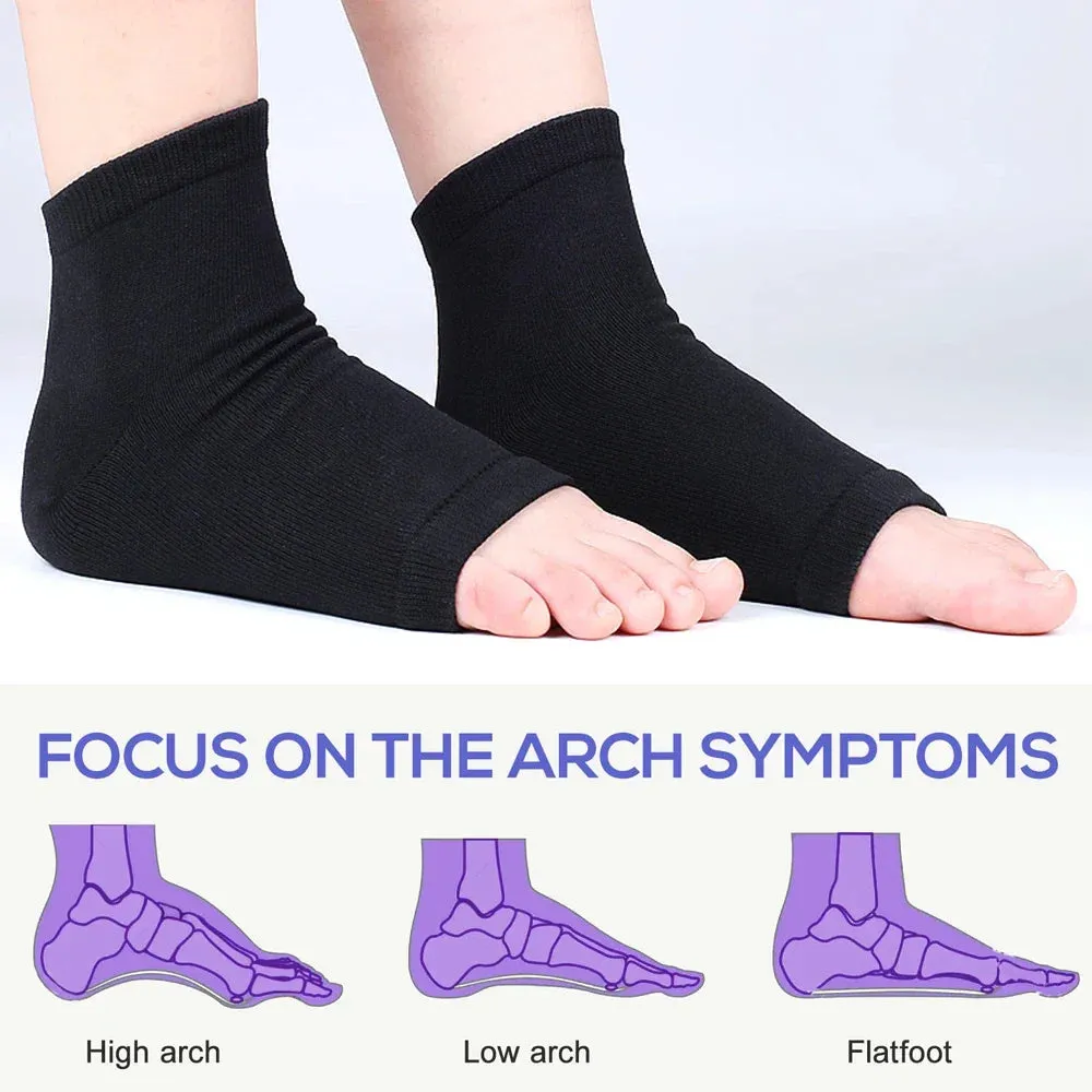 1 Pair Soft Elastic Arch Support Socks for Flat Foot Pain Relief
