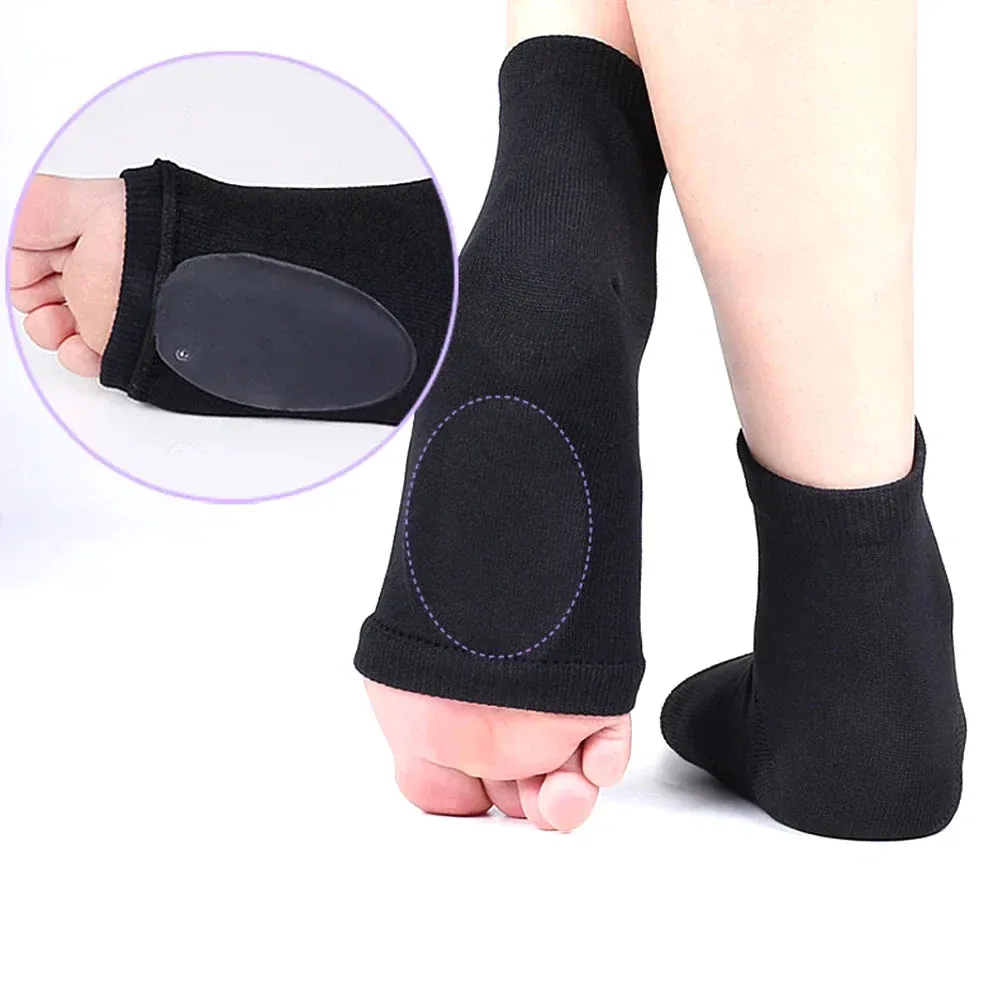 1 Pair Soft Elastic Arch Support Socks for Flat Foot Pain Relief