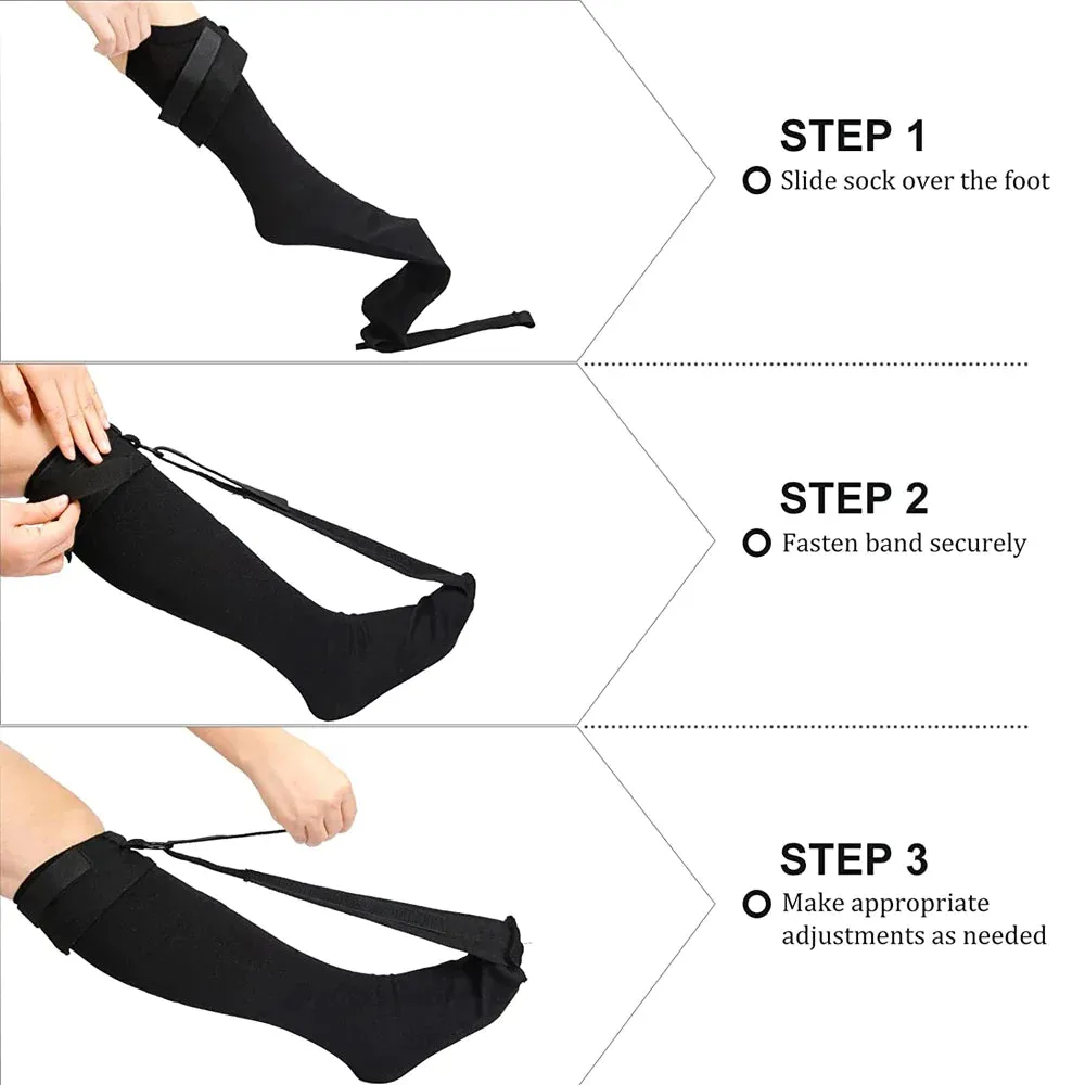 1 Pc Foot Support Compression Stretch Sock for Night Relief High Arch Pain