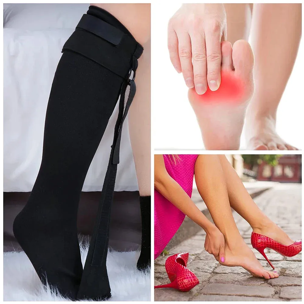 1 Pc Foot Support Compression Stretch Sock for Night Relief High Arch Pain