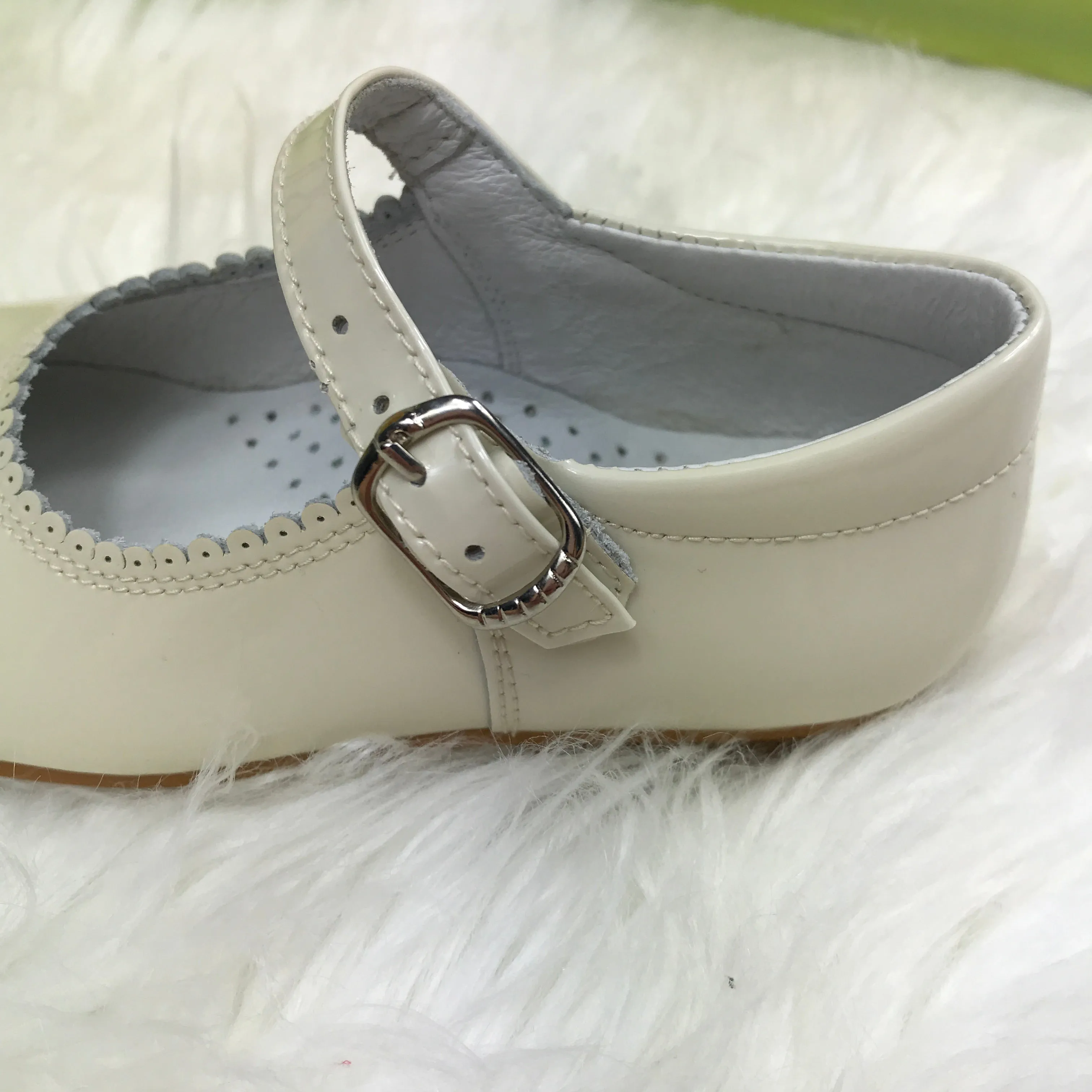 Beige Mary Jane Shoes