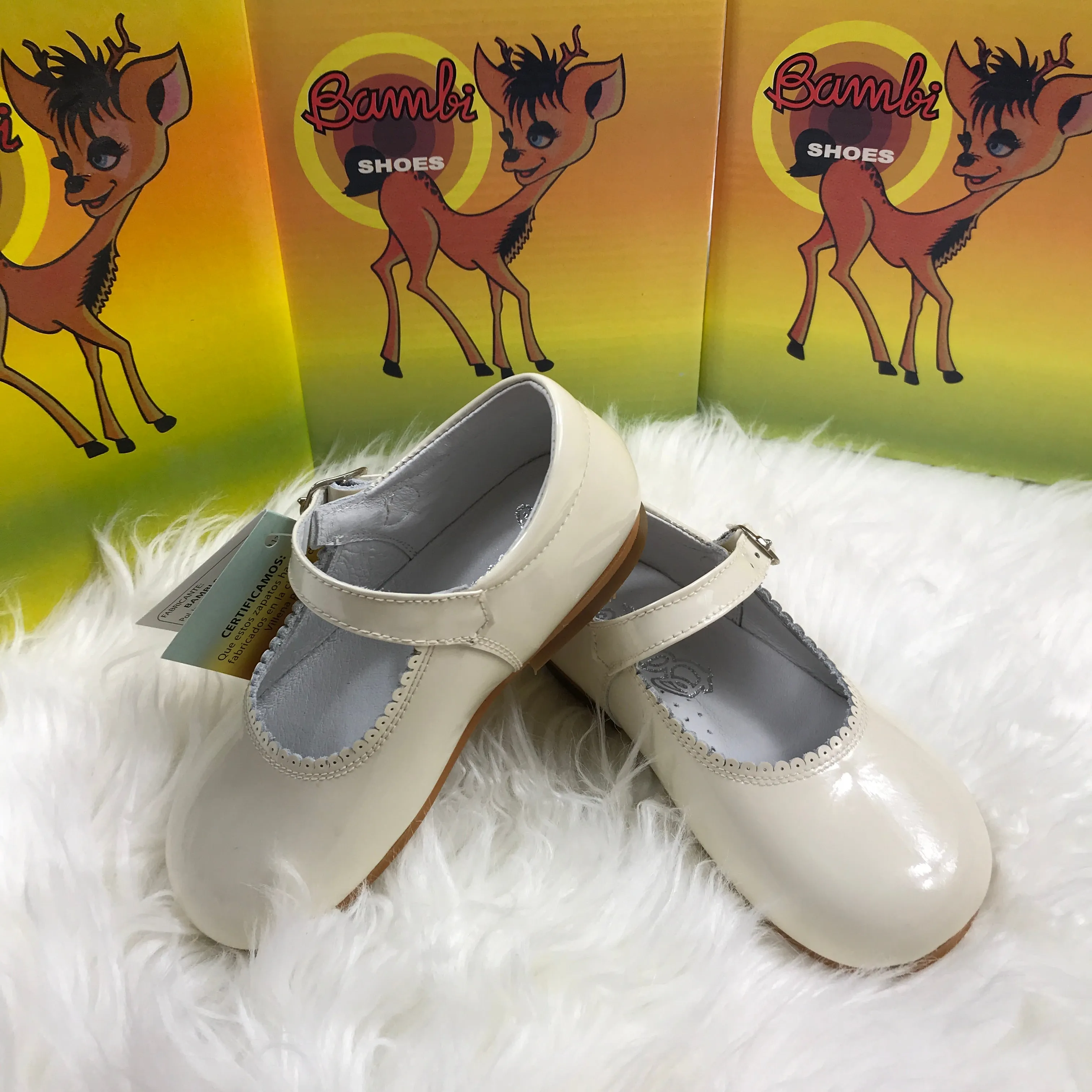 Beige Mary Jane Shoes
