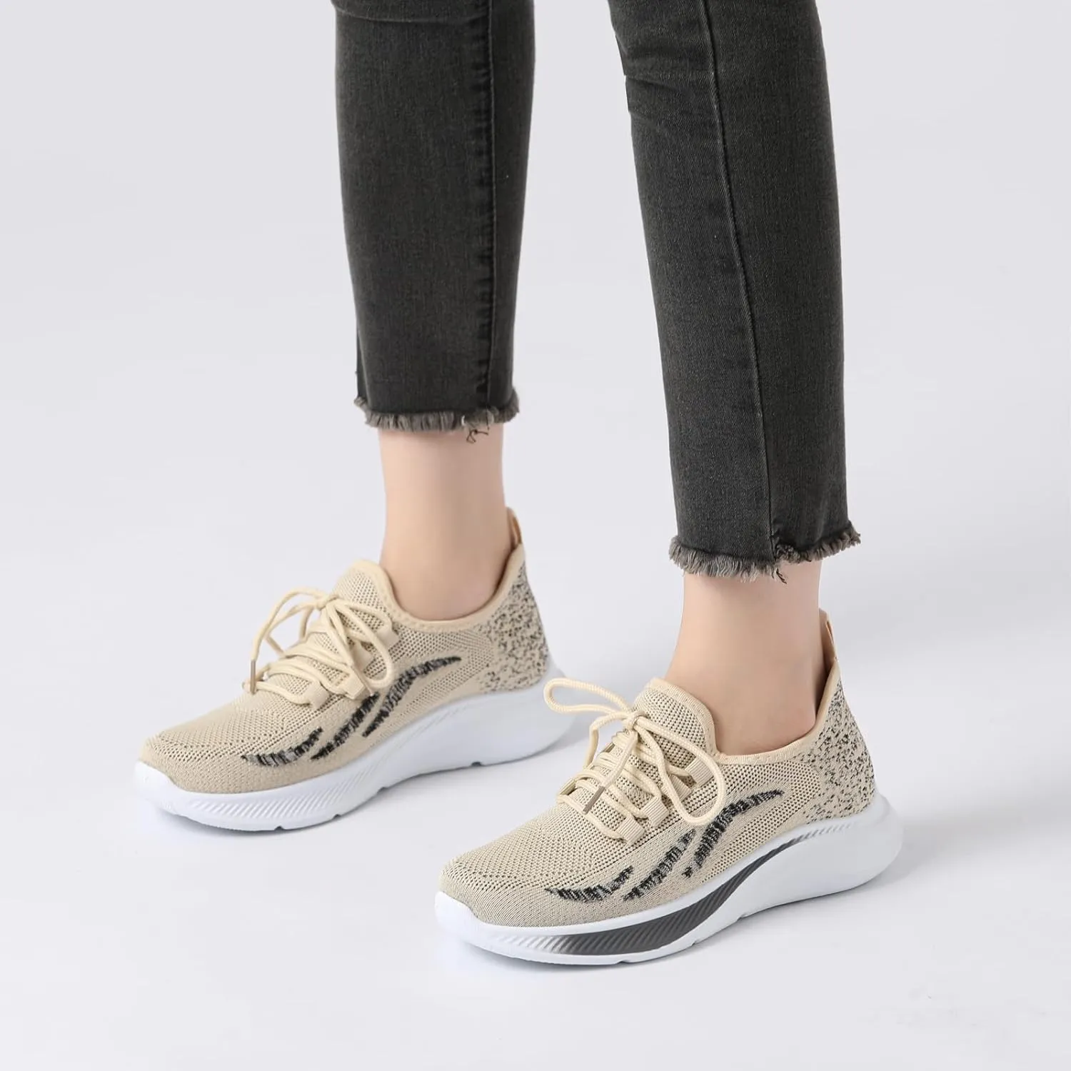 Bernal Walking Running Shoes for Women Mesh Upper Lightweight Casual Comfortable Shoes for Gym Travel Running Work