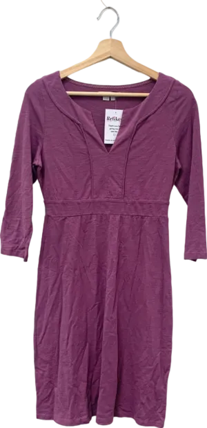 Boden Purple V-Neck Three-Quarter Sleeve Dress UK 10R