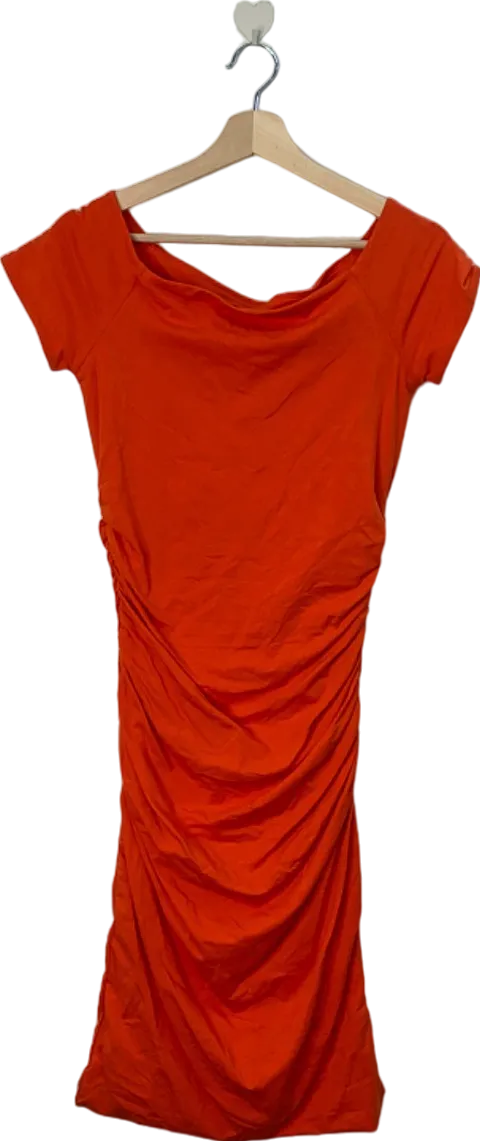 Boden Red Ruched Dress UK 12