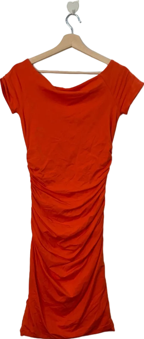 Boden Red Ruched Dress UK 12