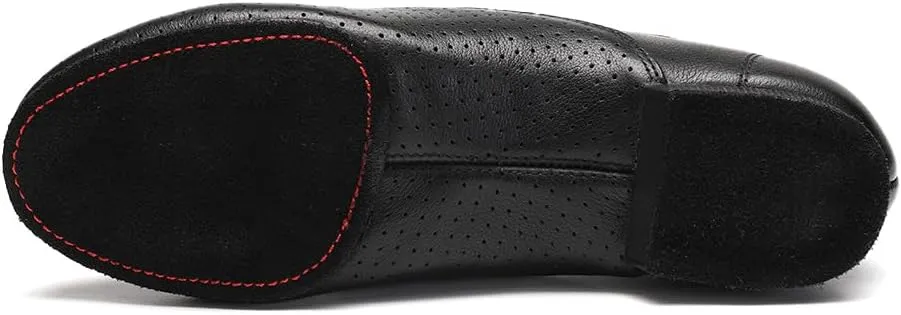 HIPPOSEUS Women's Leather Upper Jazz Oxford Dance Shoes with Split Sole