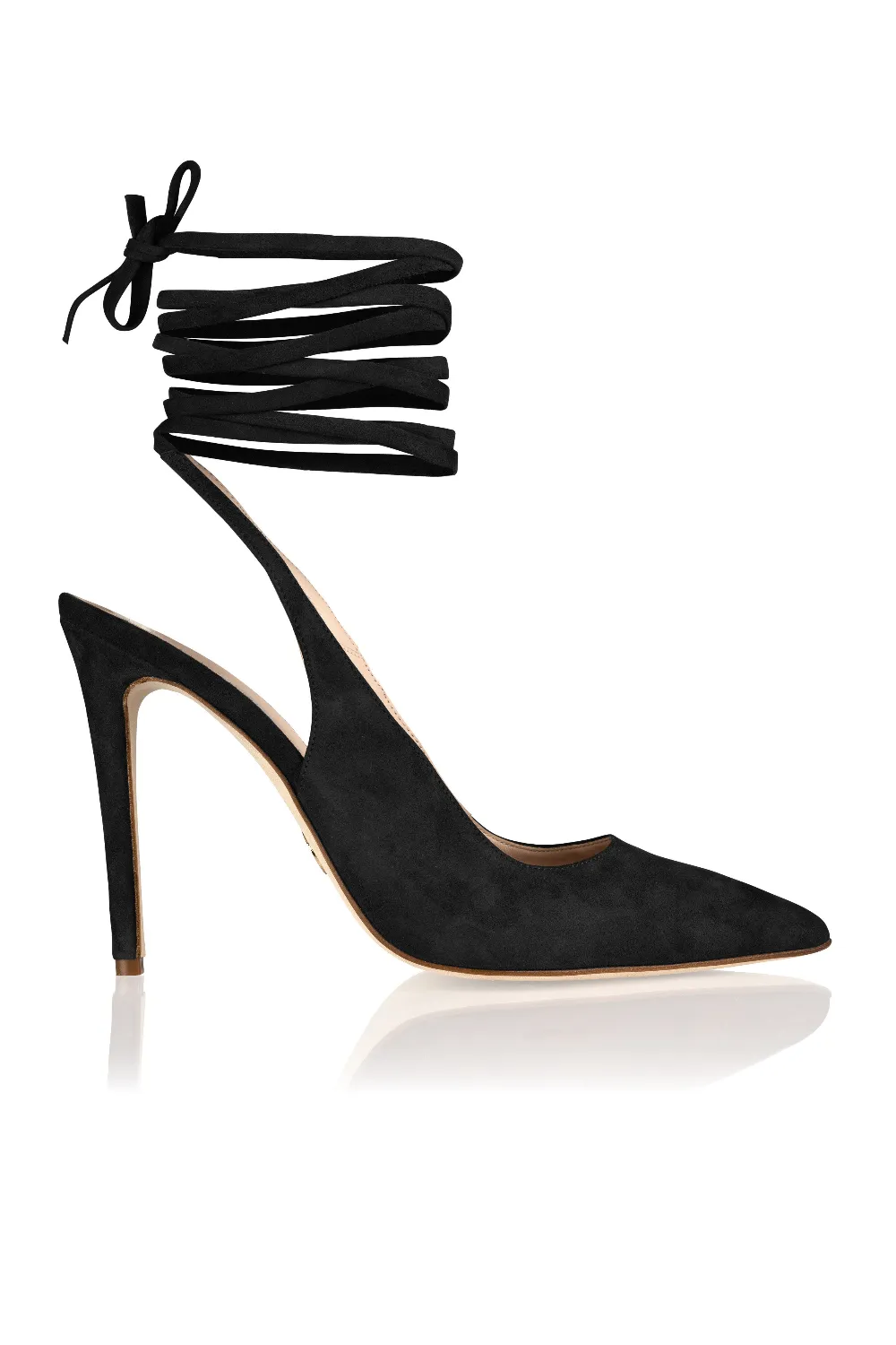 Ribbon Pump in Midnight Suede
