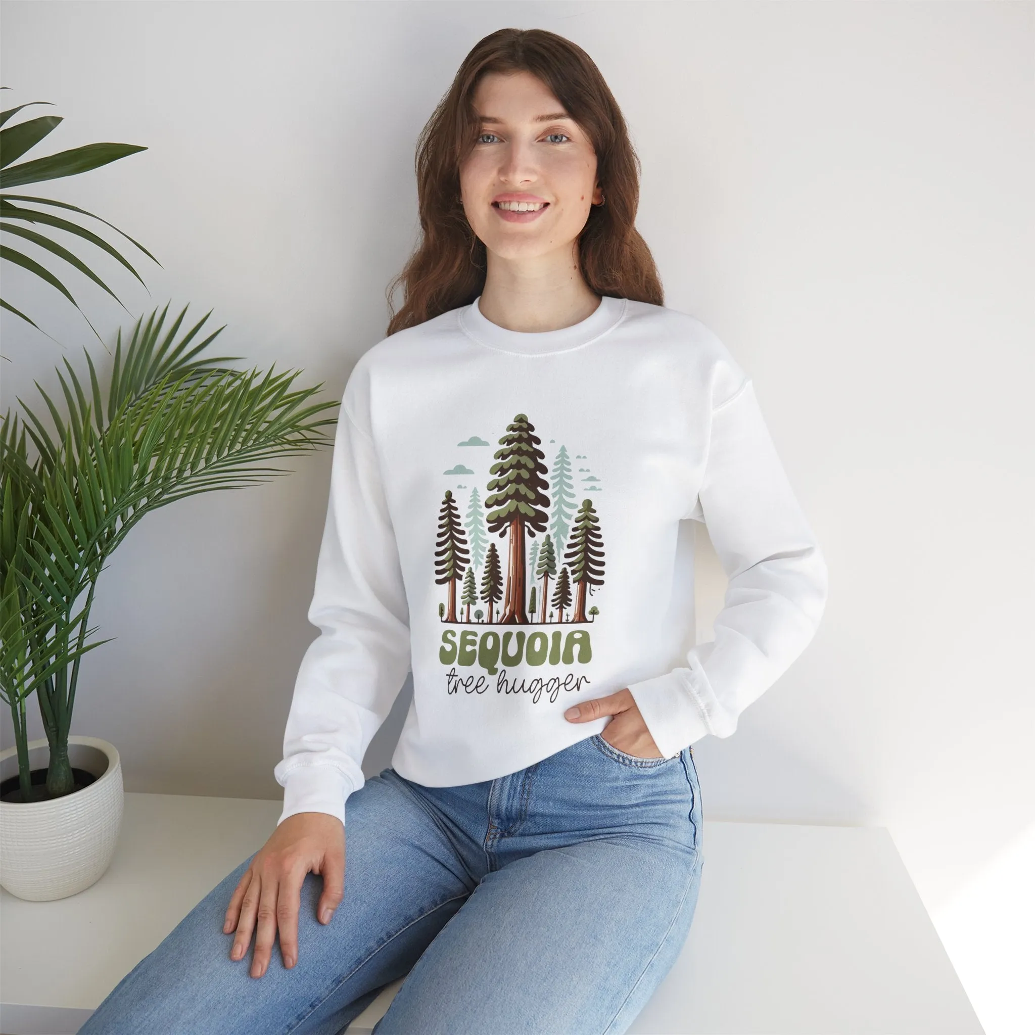 Sequoia National Park Shirt | Sequoia Tree Hugger Shirt | Camping Shirt | Nature Lover Gift | Unisex Crewneck Sweatshirt