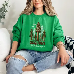 Sequoia National Park Shirt | Sequoia Tree Hugger Shirt | Camping Shirt | Nature Lover Gift | Unisex Crewneck Sweatshirt