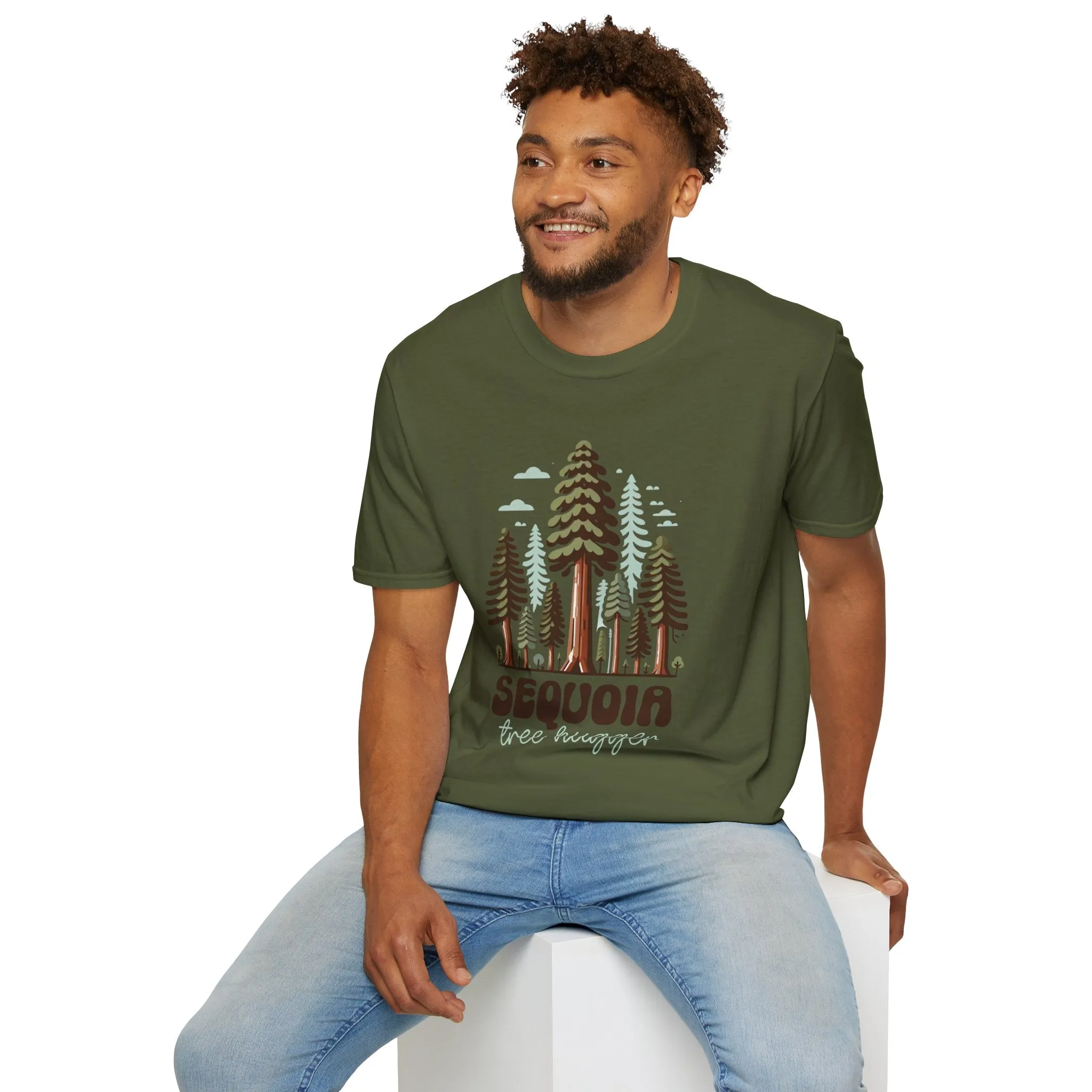 Sequoia National Park Shirt | Sequoia Tree Hugger Shirt | Camping Shirt | Nature Lover Gift | Unisex Soft Style T-shirt