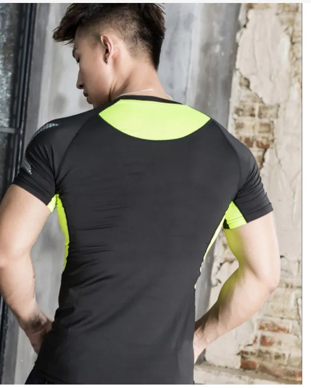 Sports Suit Men's Long-sleeved Trousers Gym Suit Running Training Sports Fitness Tight