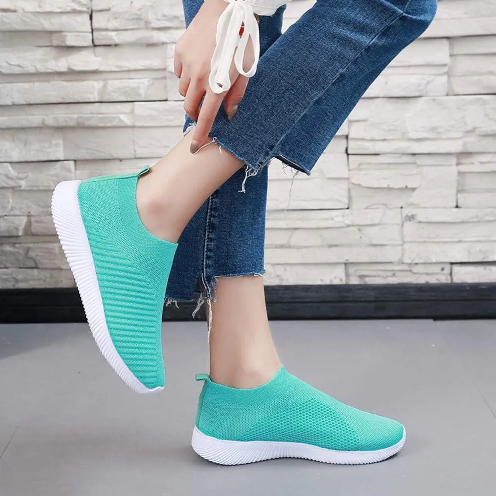 Womens Orthopedic Walking Shoes with Arch Support Slip On Sneakers for Plantar Fasciitis Relief Comfortable Casual Loafers Diabetic Swollen Feet Pain Relief