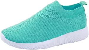 Womens Orthopedic Walking Shoes with Arch Support Slip On Sneakers for Plantar Fasciitis Relief Comfortable Casual Loafers Diabetic Swollen Feet Pain Relief